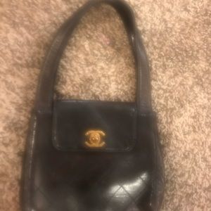 Vintage brown leather Chanel